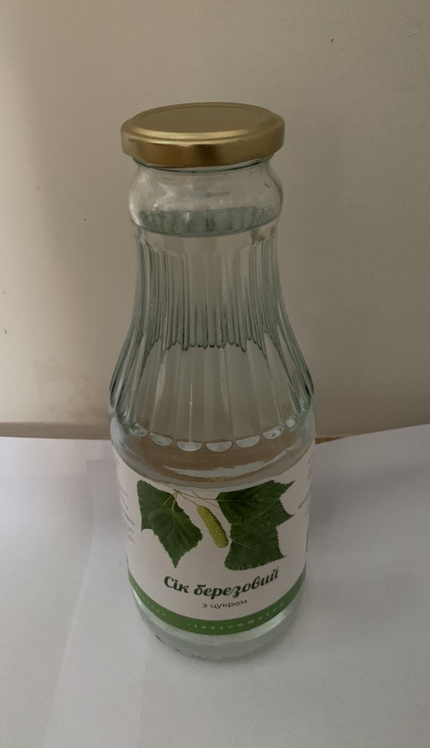 Сік березовий з цукром 1,0 л Дари Волинського краю